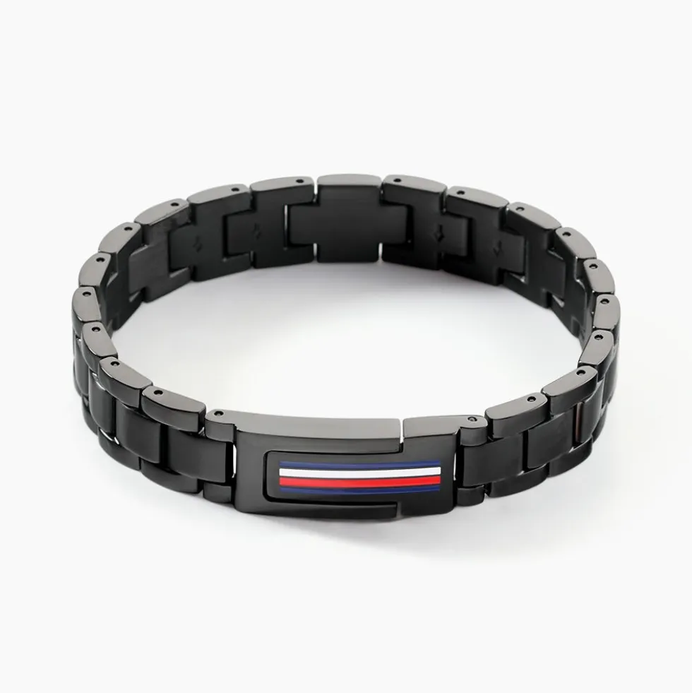 Bracelet Tommy Hilfiger Mason Acier Noir