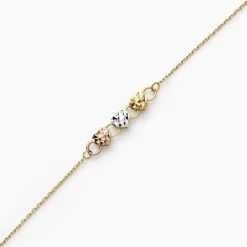 Bracelet Tricolore Or Jaune