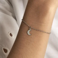 Bracelet Twiggy Argent Blanc
