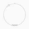 Bracelet Ursulla Or Blanc Diamant