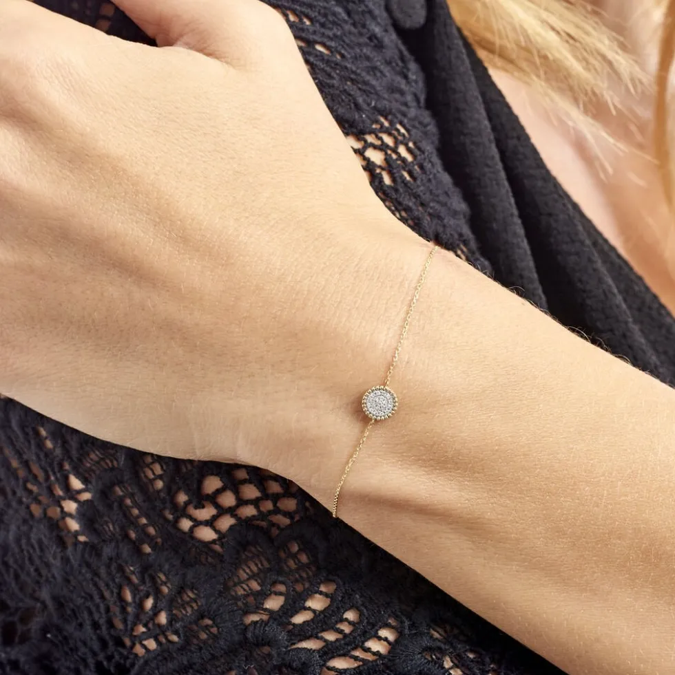 Bracelet Vaina Or Jaune Diamant
