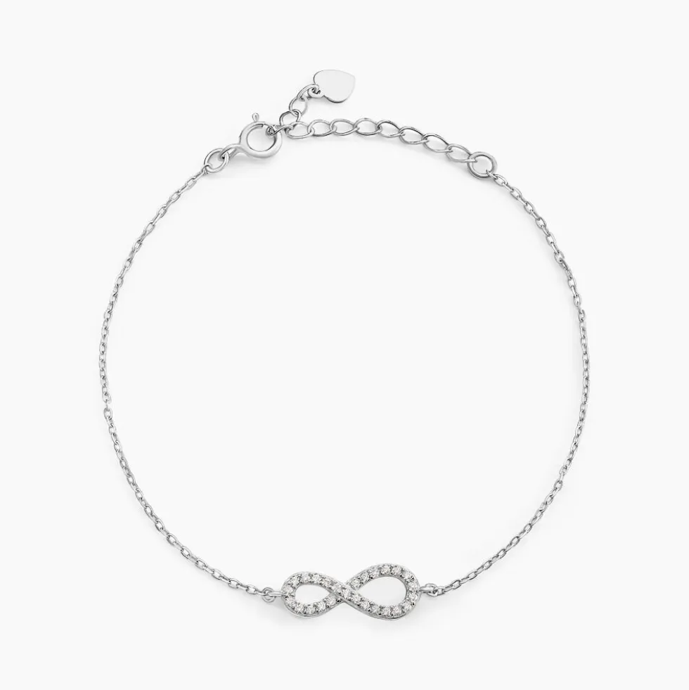 Bracelet Veda Argent Blanc Oxyde De Zirconium