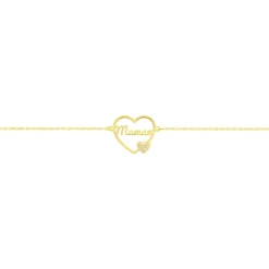 Bracelet Verohanta Or Jaune Oxyde De Zirconium