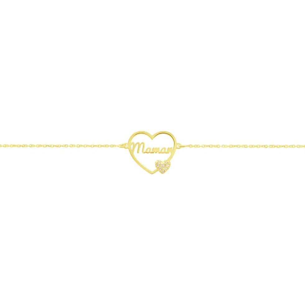 Bracelet Verohanta Or Jaune Oxyde De Zirconium