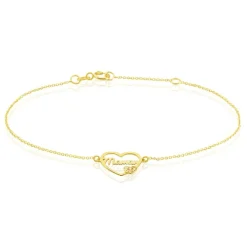 Bracelet Verohanta Or Jaune Oxyde De Zirconium
