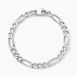 Bracelet Vivian Maille Alternee 1/3 Argent Blanc
