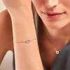 Bracelet Yamina Argent Blanc