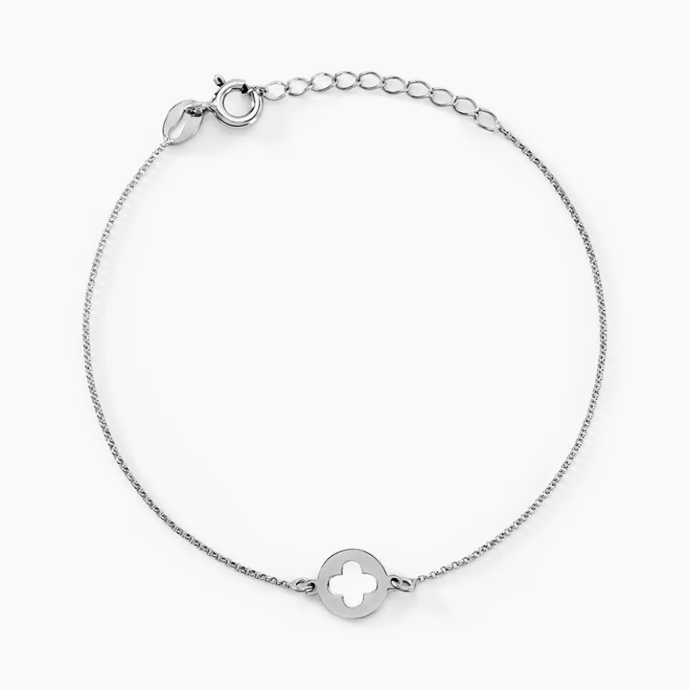 Bracelet Yamina Argent Blanc
