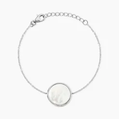 Bracelet Zealie Argent Blanc Nacre