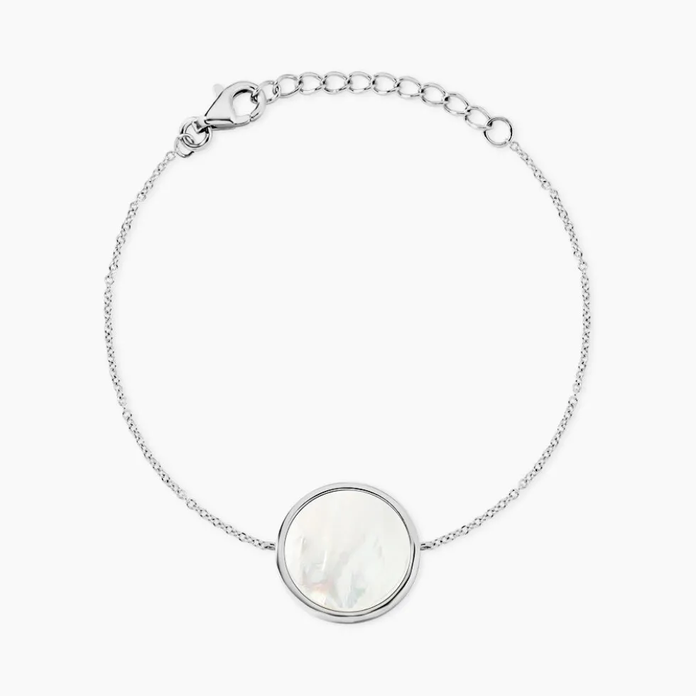 Bracelet Zealie Argent Blanc Nacre