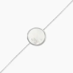 Bracelet Zealie Argent Blanc Nacre