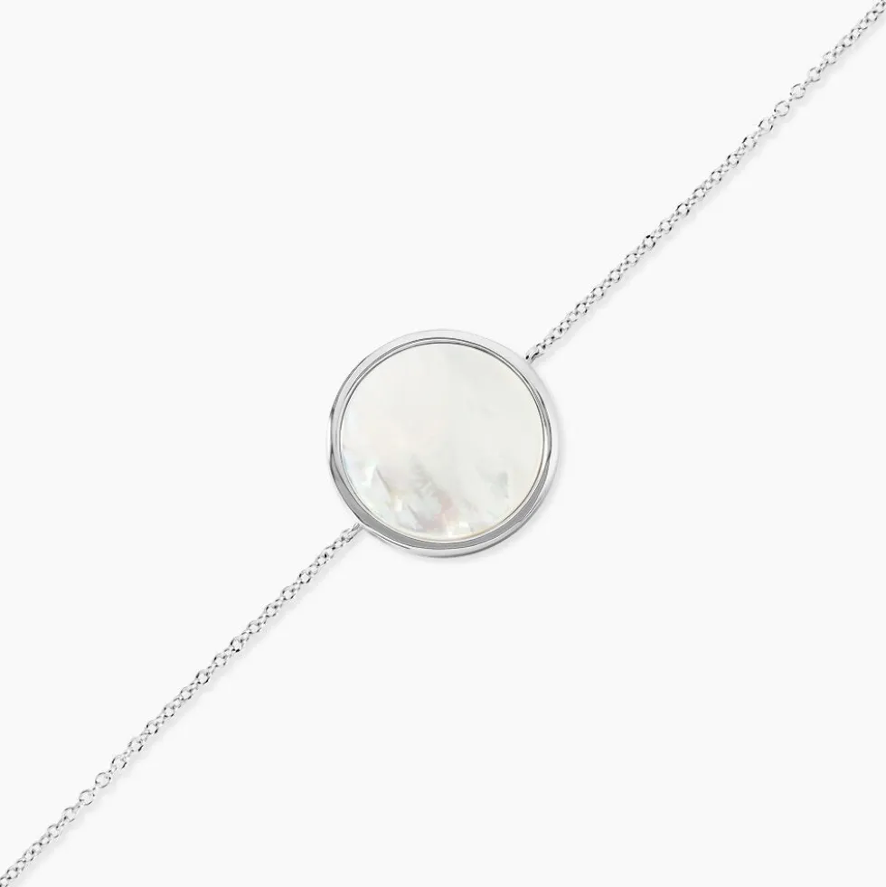 Bracelet Zealie Argent Blanc Nacre