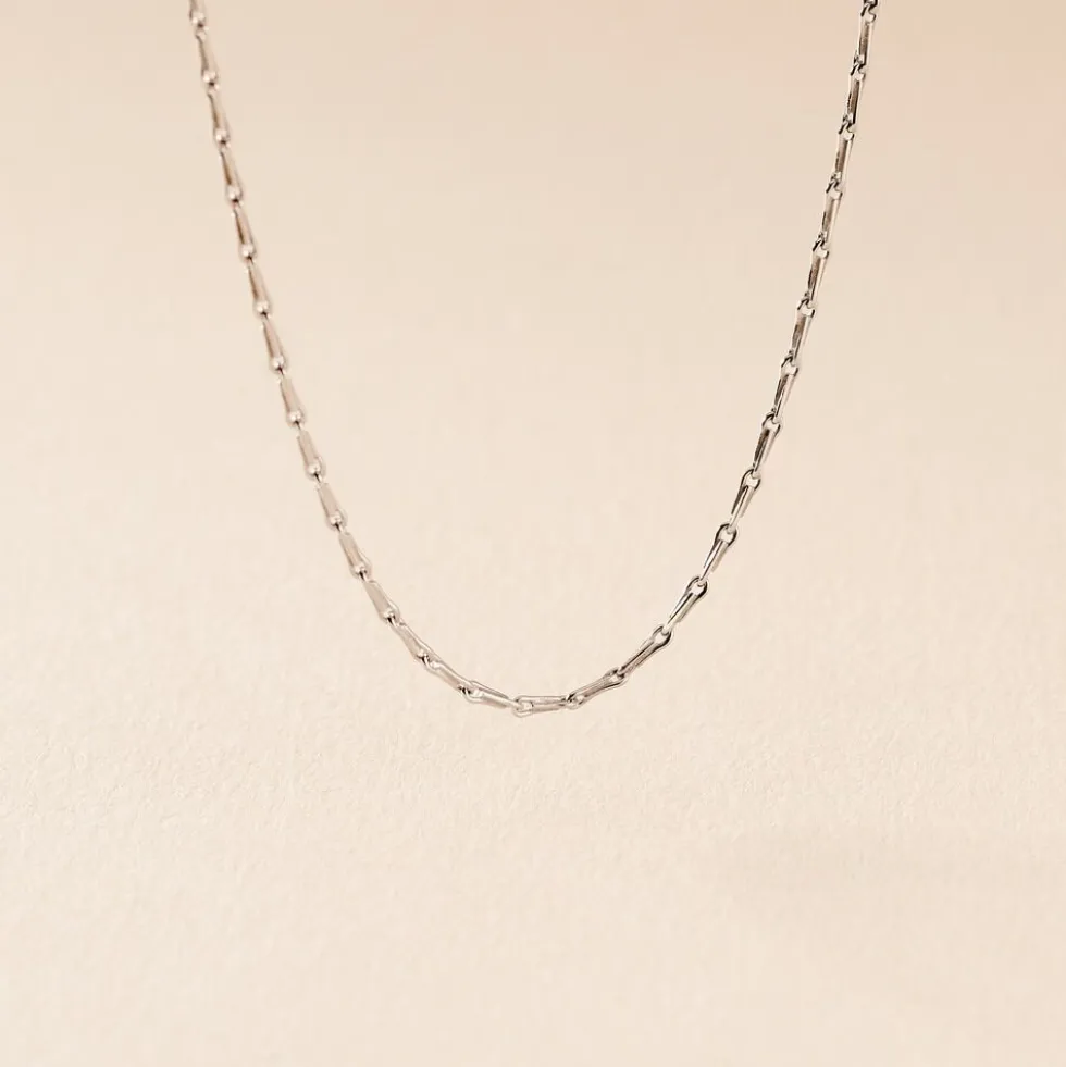 Chaine Ylsa Argent Blanc