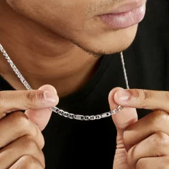 Chaine Jeremi Argent Blanc