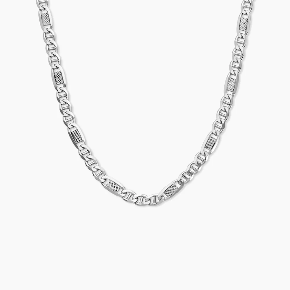 Chaine Jeremi Argent Blanc