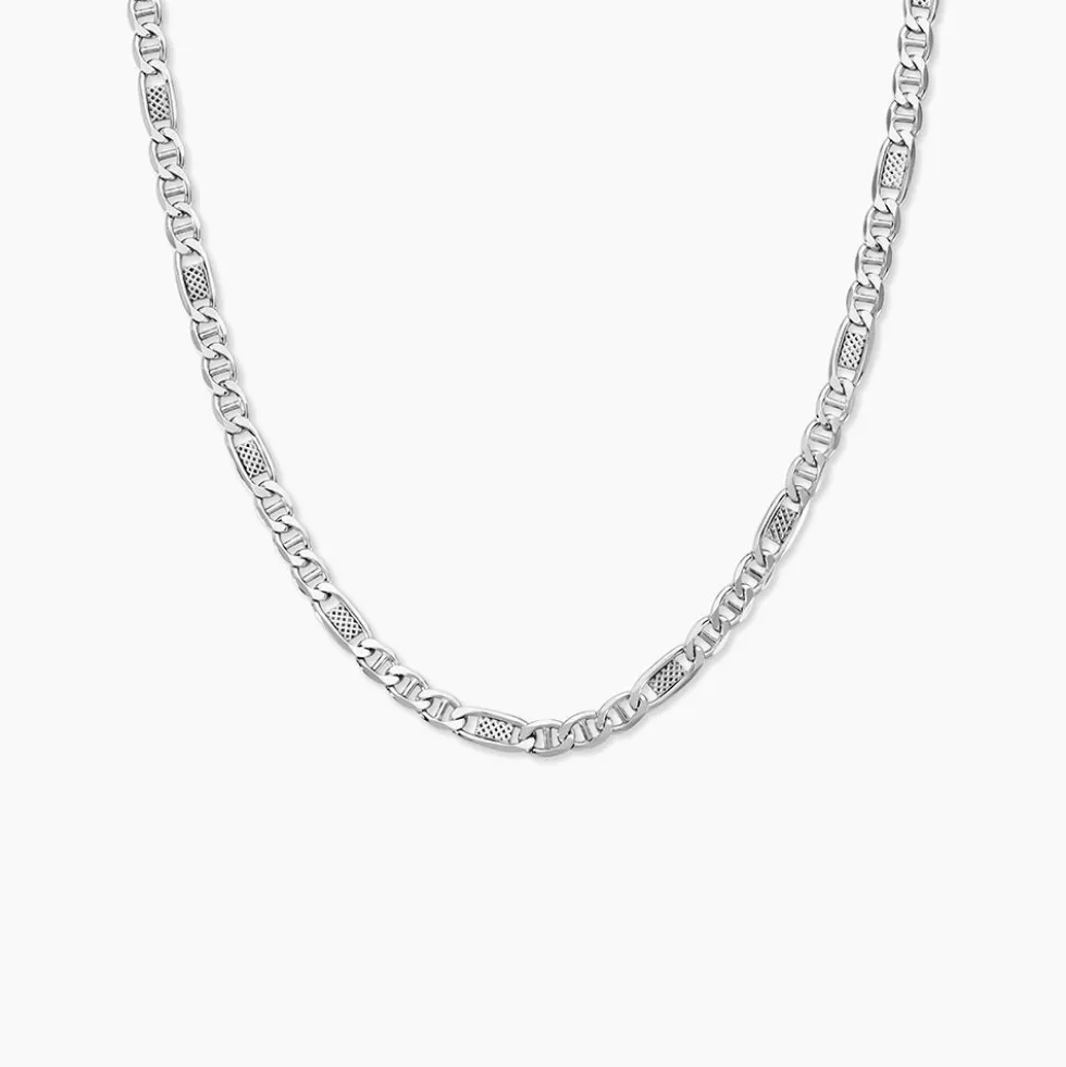 Chaine Jeremi Argent Blanc
