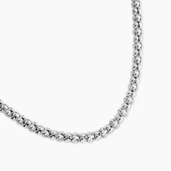 Chaine Nahila Argent Blanc