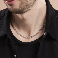 Chaine Piato Argent Blanc