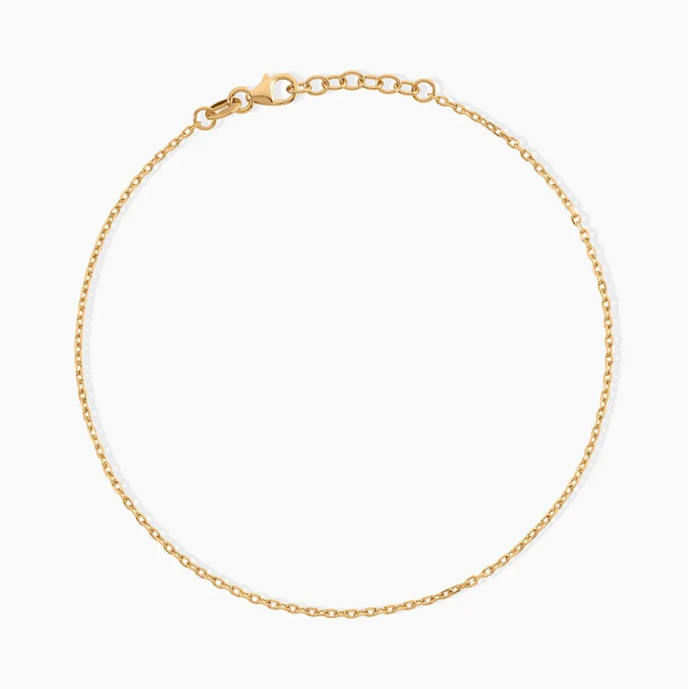 Chaîne De Cheville Ermina Plaqué Or Jaune