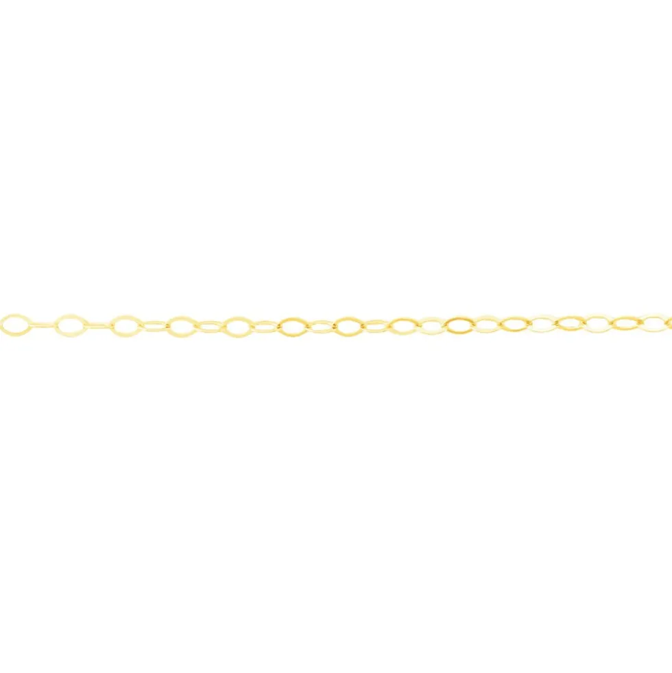 Chaîne De Cheville Maille Forçat Or Jaune