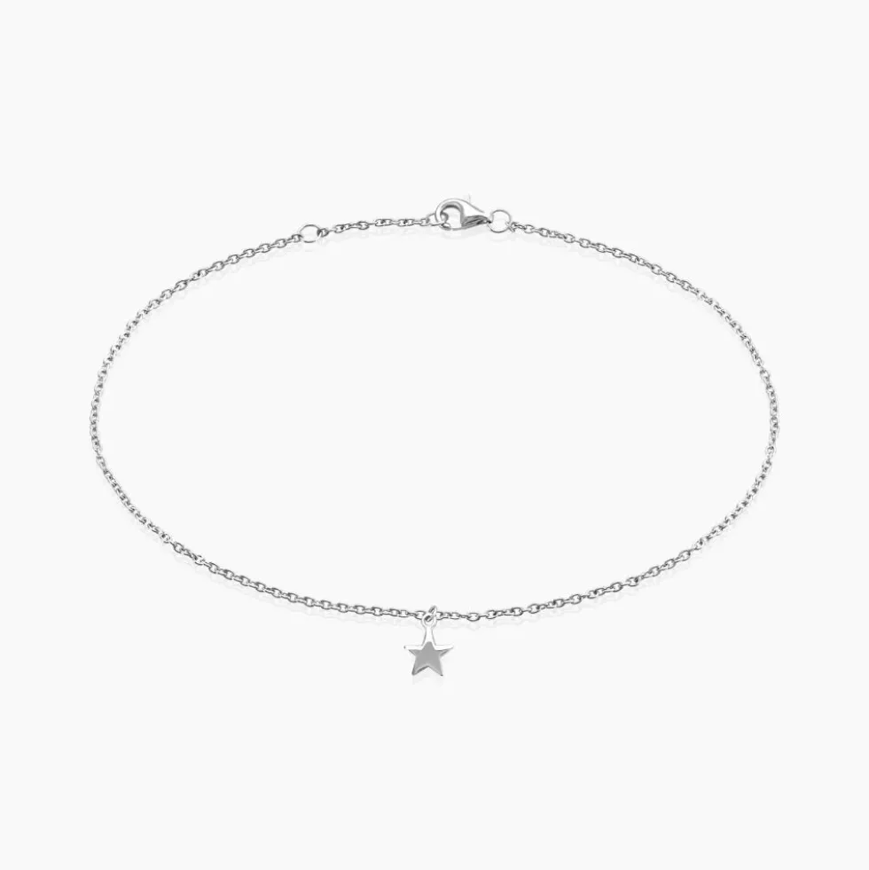 Chaîne De Cheville Padmee Argent Blanc