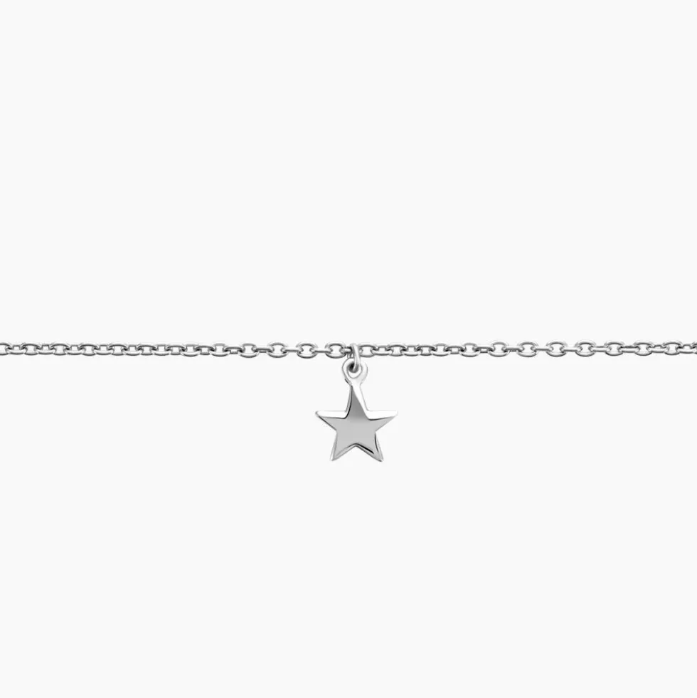 Chaîne De Cheville Padmee Argent Blanc