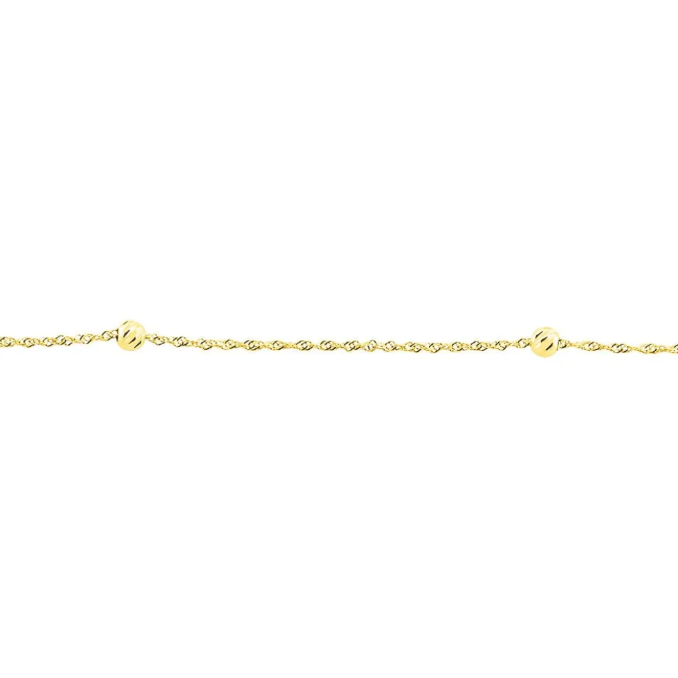 Chaîne De Cheville Zahia Or Jaune