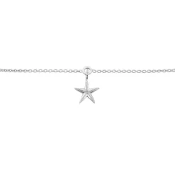 Chaîne De Cheville Zeli Argent Blanc