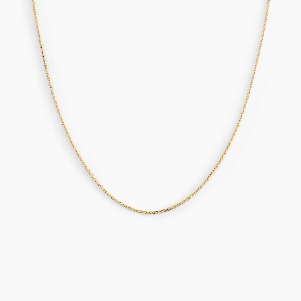 Chaîne Igoa Maille Forçat Diamantee Or Jaune