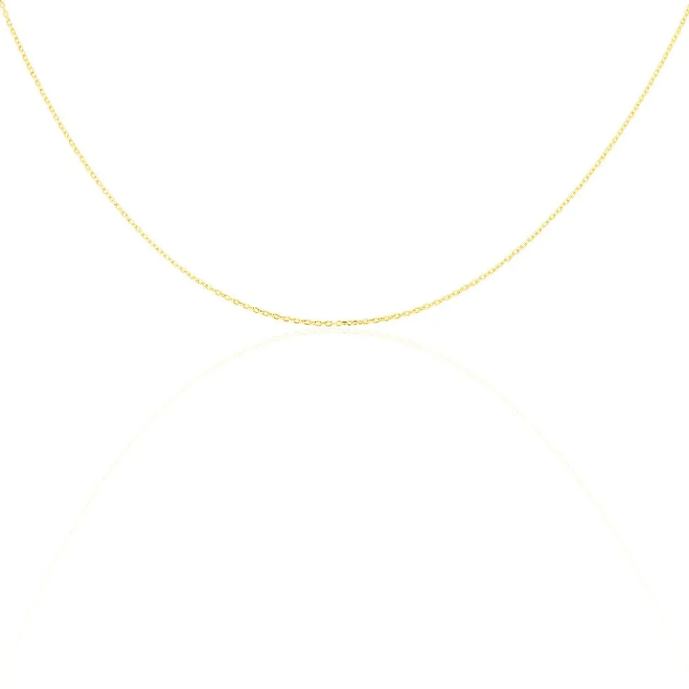 Chaîne Igoa Maille Forçat Diamantee Or Jaune