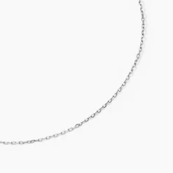 Chaîne Igoa Maille Forçat Diamantee Or Blanc