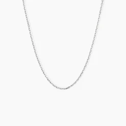 Chaîne Igoa Maille Forçat Diamantee Or Blanc