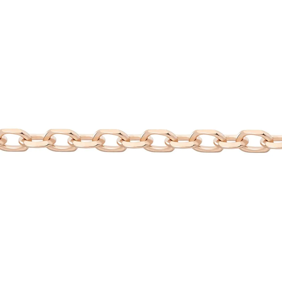 Chaîne Igoa Maille Forçat Diamantee Or Rose