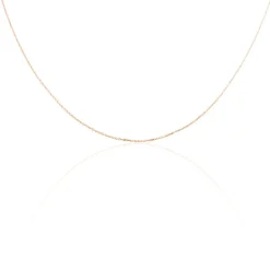 Chaîne Igoa Maille Forçat Diamantee Or Rose