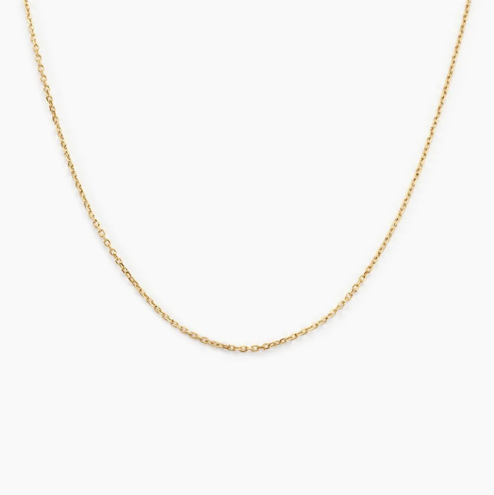 Chaîne Igoa Maille Forçat Diamantee Or Jaune