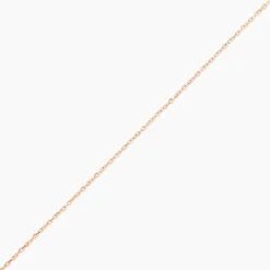 Chaîne Igoa Maille Forçat Diamantee Or Rose