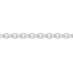 Chaîne Ilda Maille Forçat Limee Or Blanc