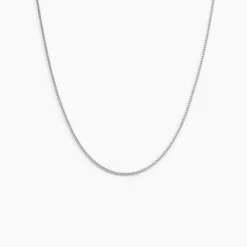 Chaîne Imad Maille Gourmette Or Blanc