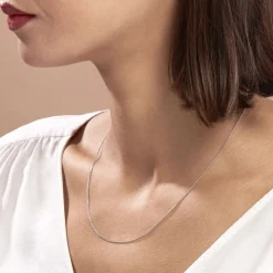 Chaîne Imad Maille Gourmette Or Blanc