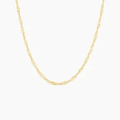 Chaîne Imanie Maille Singapour Or Jaune