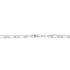 Chaîne Anilo Maille Alternée Argent Blanc
