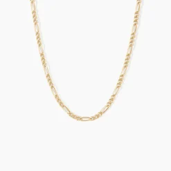 Chaîne Cameo Maille Alternee 1/3 Or Jaune