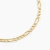 Chaîne Cameo Maille Alternee 1/3 Or Jaune