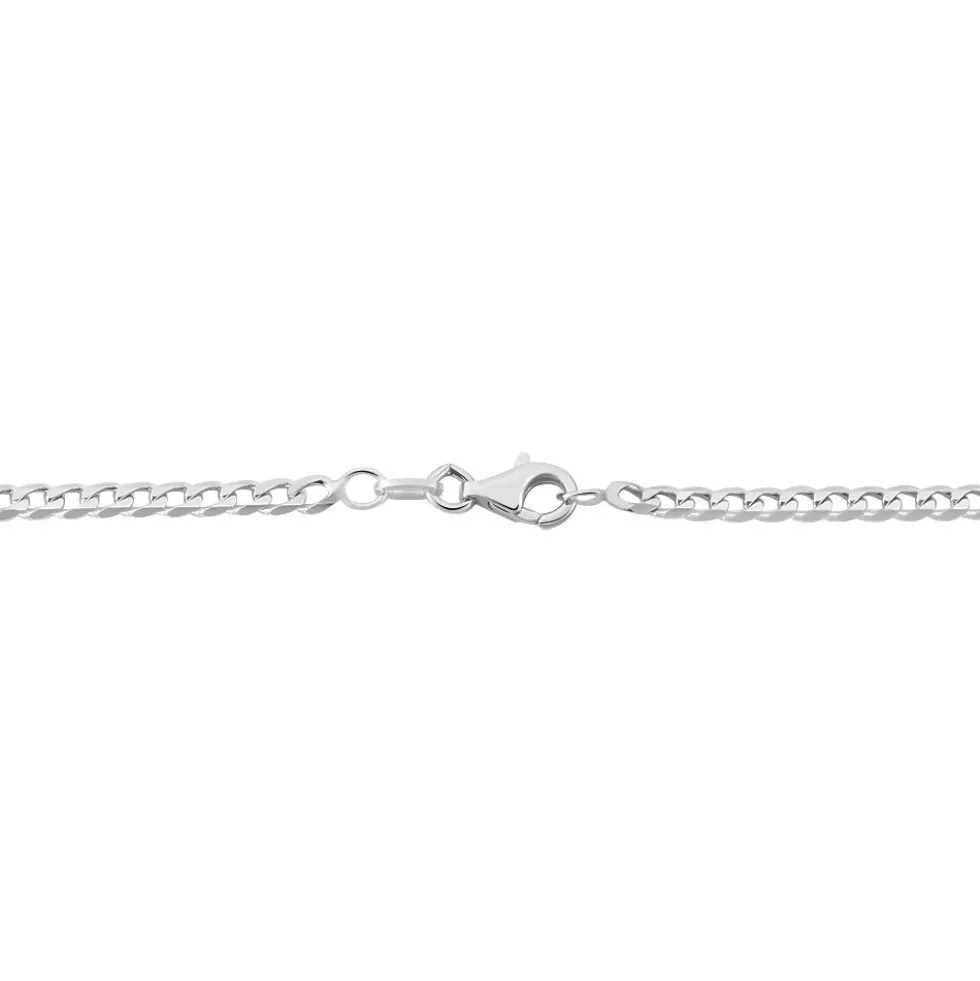 Chaîne Casper Maille Gourmette Argent Blanc