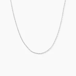Chaîne Claudine Argent Blanc