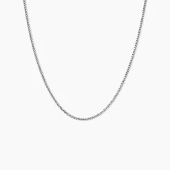 Chaîne Clementine Argent Blanc