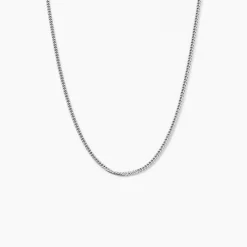 Chaîne Clementine Argent Blanc