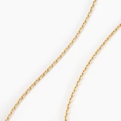 Chaîne Faneliaae Maille Forçat Diamantée Or Jaune