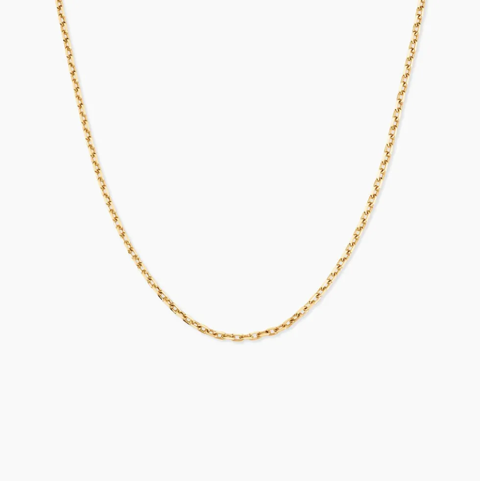 Chaîne Igoa Maille Forçat Diamantee Or Jaune