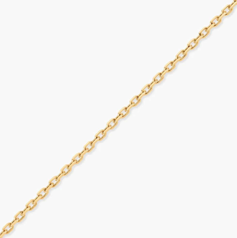 Chaîne Igoa Maille Forçat Diamantee Or Jaune